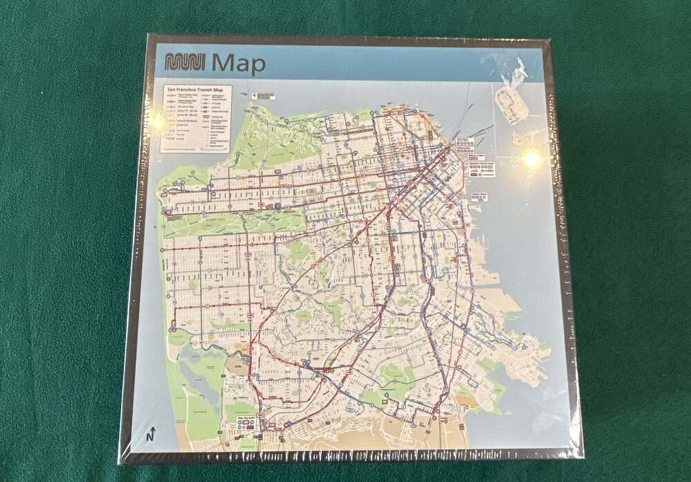Muni Transit Map Puzzle San Francisco 1024 Pieces